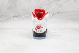 Tênis Nike Air Jordan 5 Retro Fire Red Silver Tongue - Vilas Store