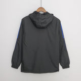Corta-vento Manchester United 21/22 Adidas - Preto e Azul - Vilas Store