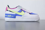 Tênis Nike Air Force 1 Shadow White Sapphire Barely Volt - Vilas Store