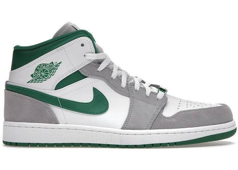 Tênis Nike Air Jordan 1 Mid Se Grey Green - Vilas Store