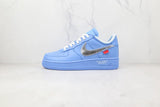 Tênis Nike Air Force 1 Low Off-white Mca Blue - Vilas Store