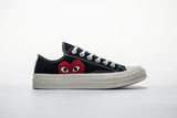 Tênis Converse Chuck Taylor All Star 70s Ox Comme Des Garçons Play Black - Vilas Store