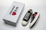 Tênis Converse Chuck Taylor All Star 70s Ox Comme Des Garçons Play Black - Vilas Store