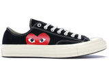 Tênis Converse Chuck Taylor All Star 70s Ox Comme Des Garçons Play Black - Vilas Store