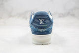 Tênis Louis Vuitton Trainer Sneaker Denim Monogram - Vilas Store