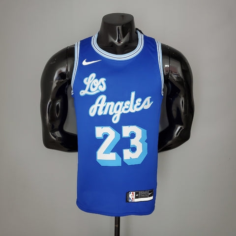Camisa Basquete NBA Regata Los Angeles Lakers Masculina - Azul - Vilas Store