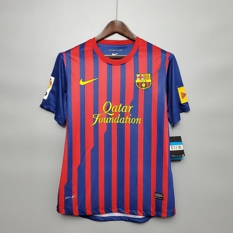 Camisa Barcelona Retrô 2011/2012 Azul e Grená - Nike - Vilas Store