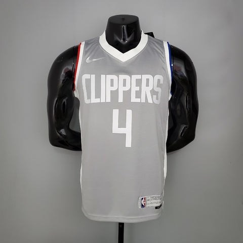 Camisa basquete NBA Regata Los Angeles Clippers Masculina - Cinza - Vilas Store