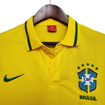 Camisa Polo Brasil Amarela - Masculina - Vilas Store