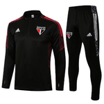 Conjunto São Paulo 21/22 Preto - Adidas - Com Ziper - Vilas Store