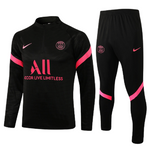 Conjunto PSG 21/22 Preto - Nike - Com Ziper - Vilas Store