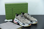 Tênis Gucci x Balenciaga The Hacker Project Triple S Beige - Vilas Store