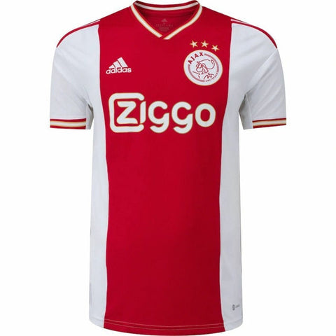 Camisa Ajax I 22/23 Adidas - Branco e Vermelho - Vilas Store