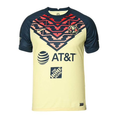 Camisa América do México I 21/22 Nike - Amarelo - Vilas Store