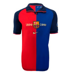 Camisa Barcelona 100 Anos Retrô 1999 Azul e Grená - Nike - Vilas Store