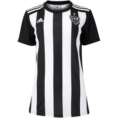 Camisa Feminina Atlético Mineiro I 22/23 Adidas - Preto e Branco - Vilas Store