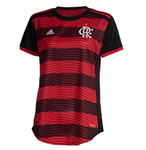 Camisa Feminina Flamengo I 22/23 Adidas - Rubro Negro - Vilas Store