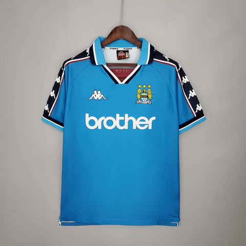 Camisa Manchester City Retrô 1997/1998 Azul - Kappa - Vilas Store