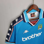 Camisa Manchester City Retrô 1997/1998 Azul - Kappa - Vilas Store