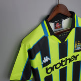 Camisa Manchester City Retrô 1998/1999 Amarela e Preta - Kappa - Vilas Store