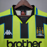 Camisa Manchester City Retrô 1998/1999 Amarela e Preta - Kappa - Vilas Store