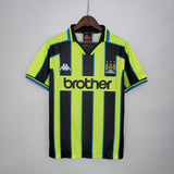 Camisa Manchester City Retrô 1998/1999 Amarela e Preta - Kappa - Vilas Store