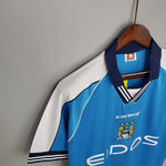 Camisa Manchester City Retrô 1999/2001 Azul - Vilas Store