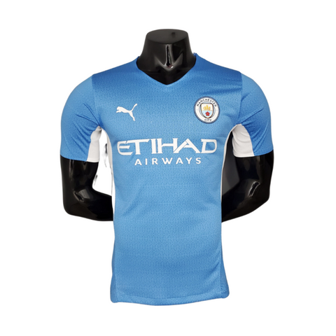 Camisa Manchester City I 21/22 - Azul - Puma - Masculino Jogador - Vilas Store