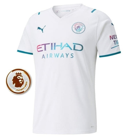 Camisa Manchester City II [Premier League] 21/22 Puma - Branco - Vilas Store