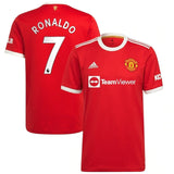 Camisa Manchester United I 21/22 Adidas - Vermelho - Ronaldo #7 - Vilas Store