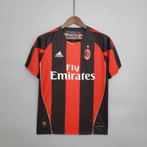 Camisa Milan Retrô 2010/2011 Vermelha e Preta - Adidas - Vilas Store