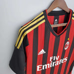 Camisa Milan Retrô 2013/2014 Vermelha e Preta - Adidas - Vilas Store