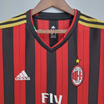 Camisa Milan Retrô 2013/2014 Vermelha e Preta - Adidas - Vilas Store