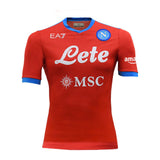 Camisa Napoli IV 21/22 EA7 - Vermelho - Vilas Store