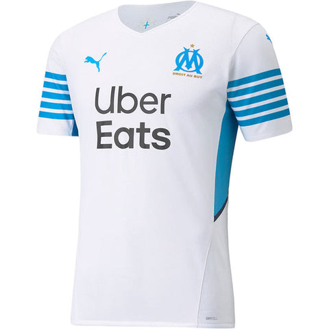 Camisa Olympique de Marseille I 21/22 Puma - Branco - Vilas Store