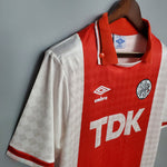 Camisa Ajax Retrô 1990-1992 Vermelha e Branca - Umbro - Vilas Store