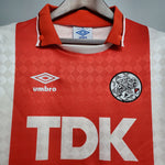 Camisa Ajax Retrô 1990-1992 Vermelha e Branca - Umbro - Vilas Store