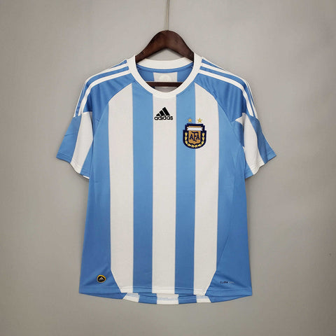 Camisa Argentina Retrô 2010 Azul e Branca - Adidas - Vilas Store