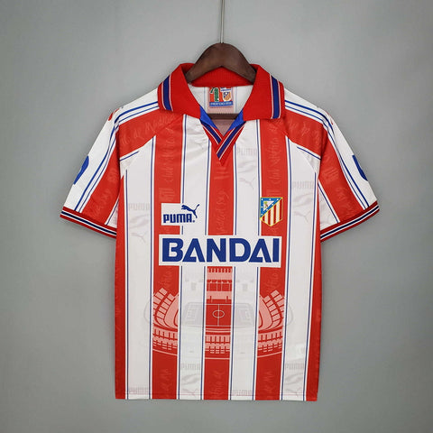 Camisa Atlético de Madrid Retrô 1996/1997 Branca e Vermelha - Puma - Vilas Store