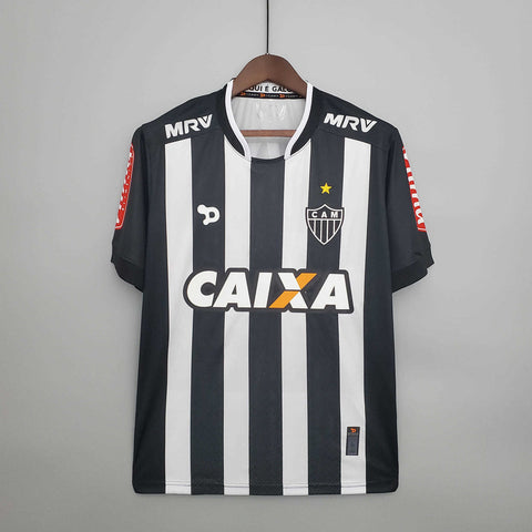 Camisa Atlético MG Retrô 20162017 Preta e Branca - Dry World - Vilas Store