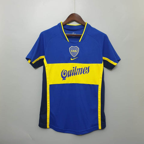 Camisa Boca Juniors Retrô 2001 Azul e Amarela - Nike - Vilas Store