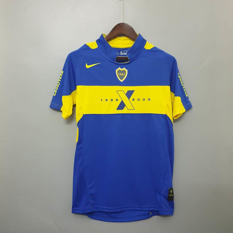 Camisa Boca Juniors Retrô 2005 Azul e Amarela - Nike - Vilas Store