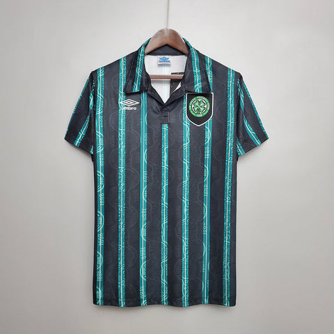 Camisa Celtic Retrô 1992/1993 Preta e Verde - Umbro - Vilas Store