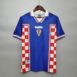 Camisa Croácia Retrô 1998 Azul, Vermelha e Branca - Lotto - Vilas Store