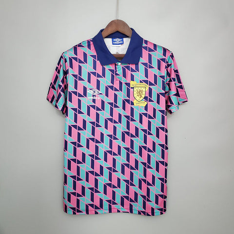 Camisa Escócia Retrô 1988/1989 Rosa - Umbro - Vilas Store