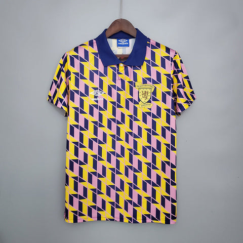 Camisa Escócia Retrô 1988/1989 Amarela - Umbro - Vilas Store