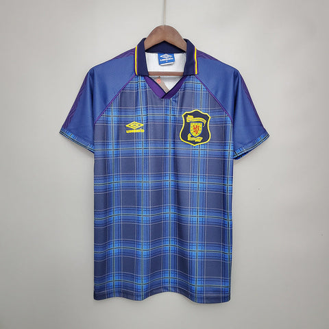 Camisa Escócia Retrô 1994/1996 Azul - Umbro - Vilas Store