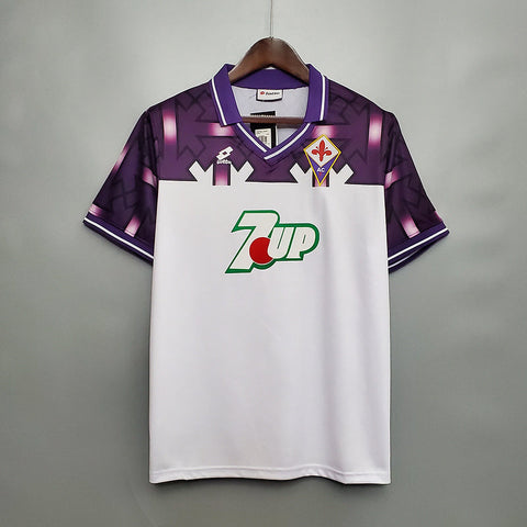 Camisa Fiorentina Retrô 1992/1993 Branca e Roxa - Lotto - Vilas Store