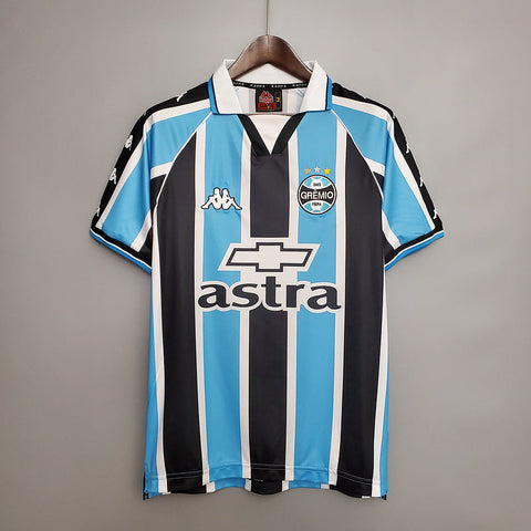 Camisa Grêmio Retrô 2000 Azul e Preta - Kappa - Vilas Store