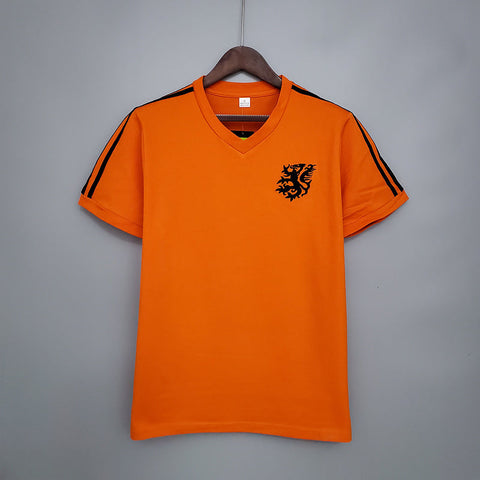 Camisa Holanda Retrô 1974 Laranja - Vilas Store